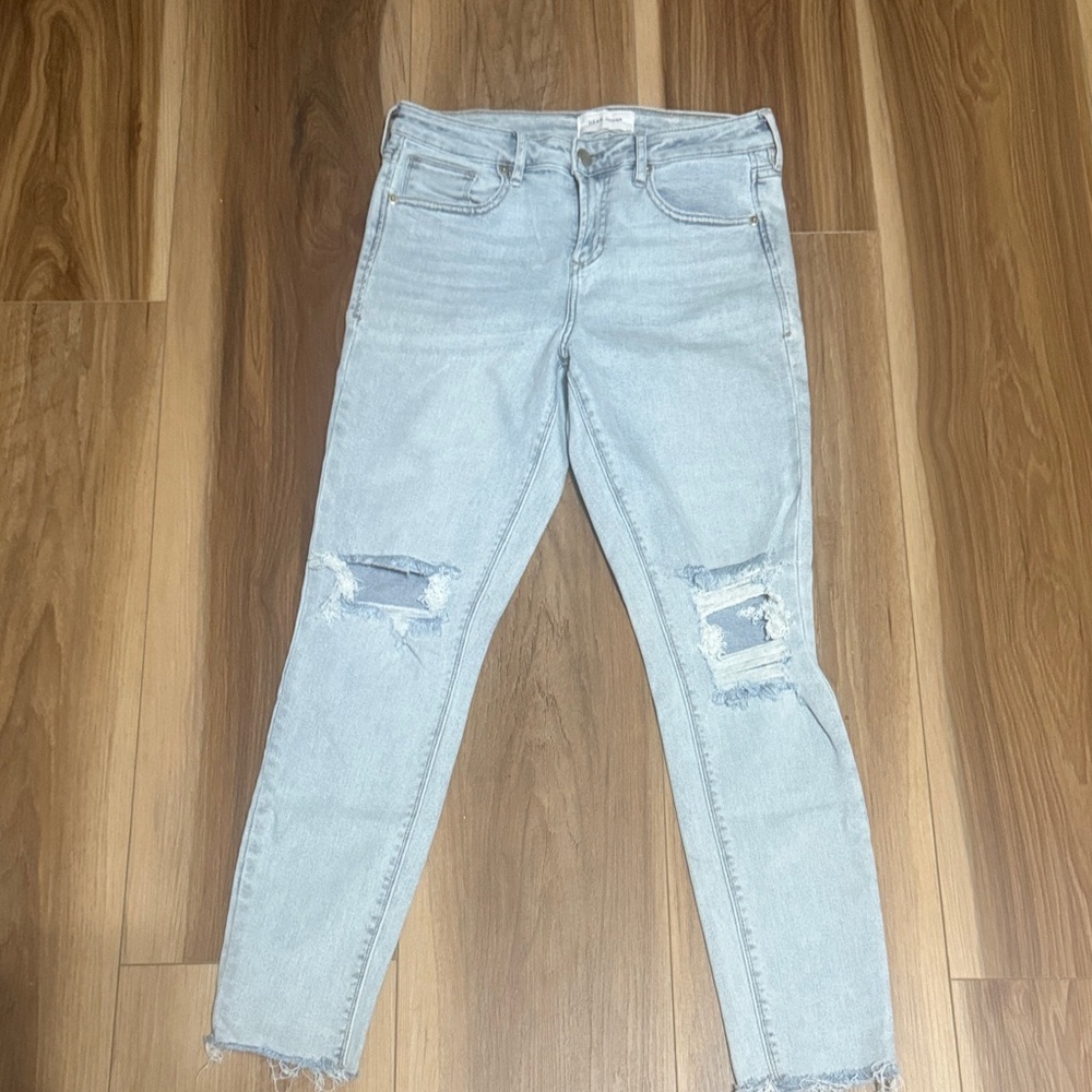 Dear John Light Wash Distressed Skinny Jeans